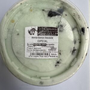 Helado "MENTA BLANCA CHOCOLATE ESPECIAL"